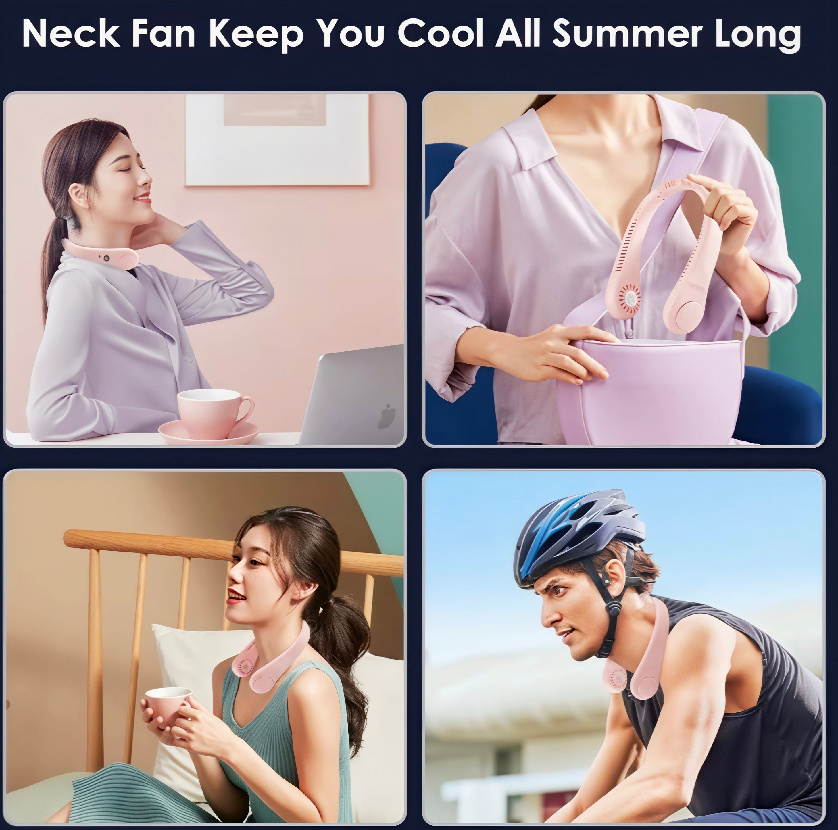 ❄️ ArcticBreeze Portable Neck Air Fan – Hands-Free Cooling Anywhere, Anytime! 🔋🌬️